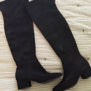 OTK black suede boots